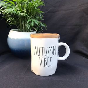 Rae Dunn Autumn Vibes Mug with Lid/Coaster